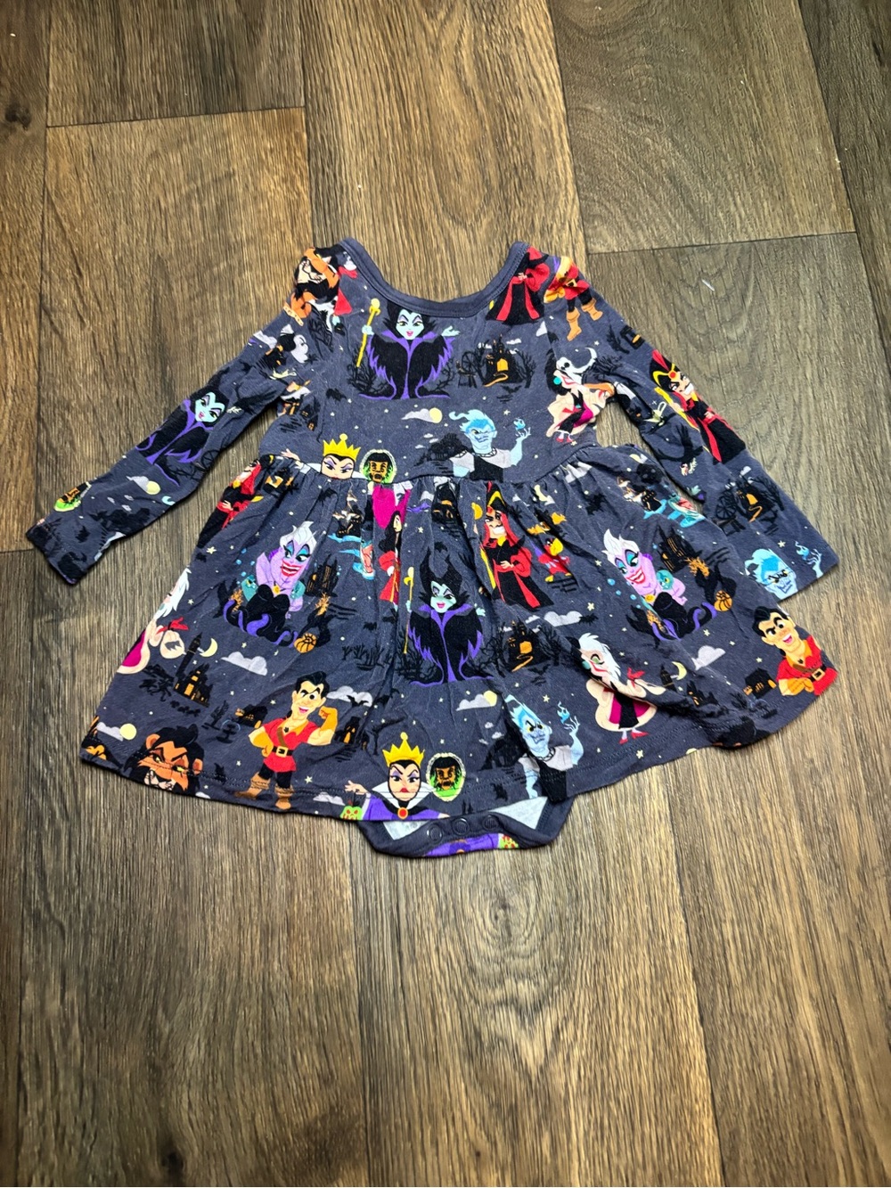 Little Sleepies Navy Halloween Disney Villains Long-Sleeve Costume Dress
